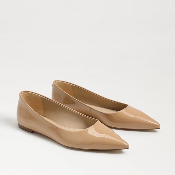 Sam Edelman Wanda Pointed Toe Flats in Golden Sand Women’s Size 9 - Picture 1 of 13